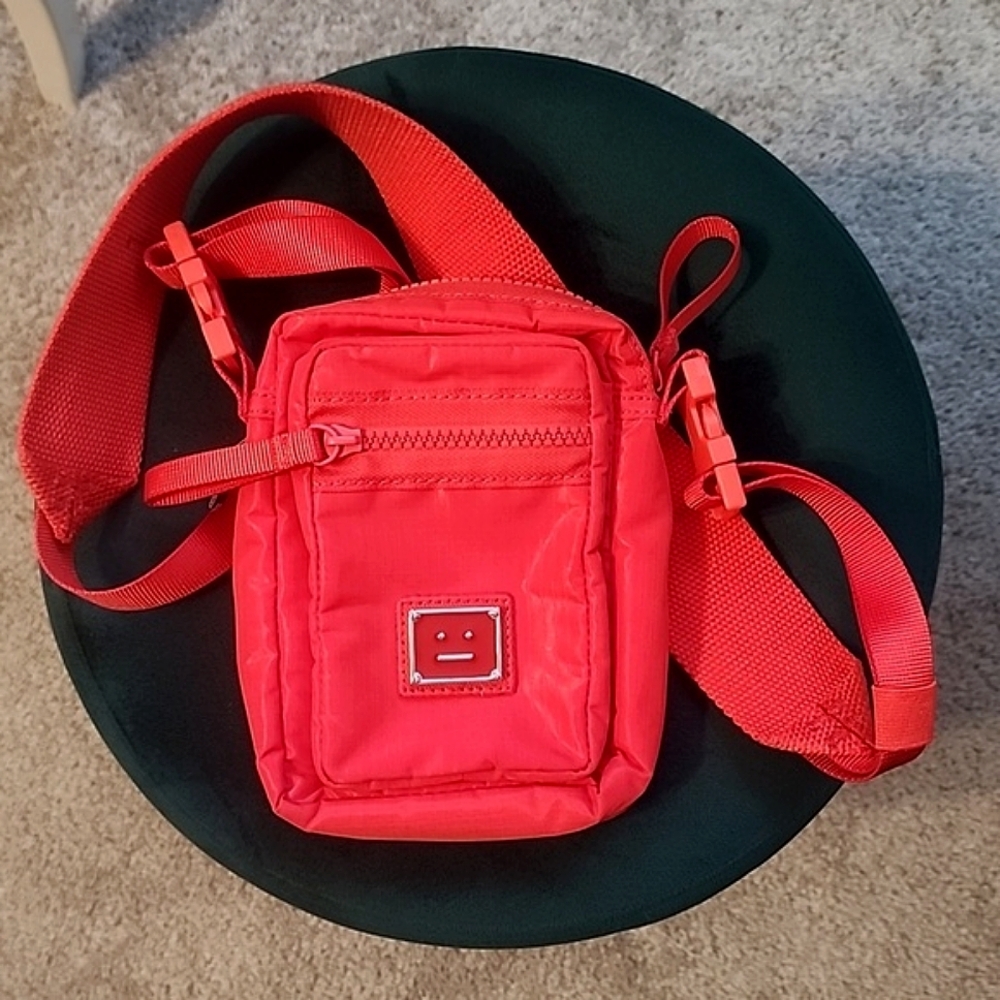 ACNE STUDIOS Red mini crossbody bag